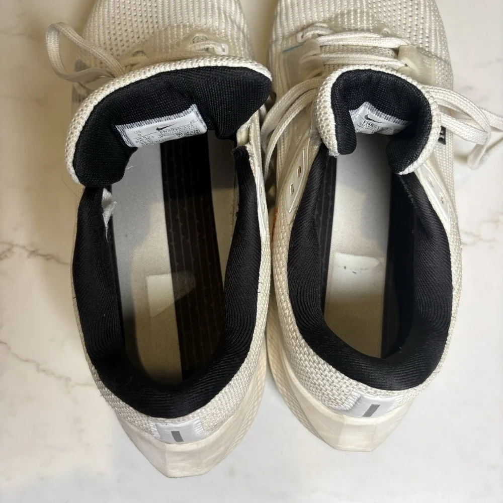 Nike Air Zoom Pegasus 40 Breathable Cushioned Running Shoes White/Black US 9